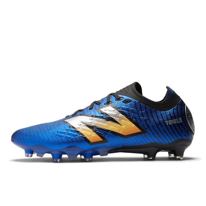 New Balance Tekela V4+ Firm Ground Football Boots – Blue/ Black - Image 3