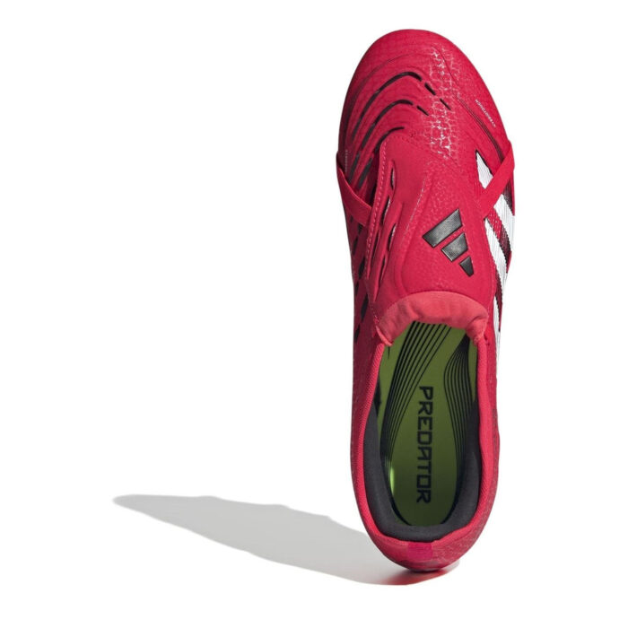 adidas Predator Firm Ground Football Boots – Red/White – view 5