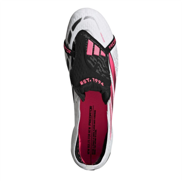 adidas Predator Artificial Ground Football Boots – White/Coral – view 6