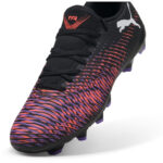 Puma Womens Future 8 Firm Ground Football Boots – Black/White/Red – view 6