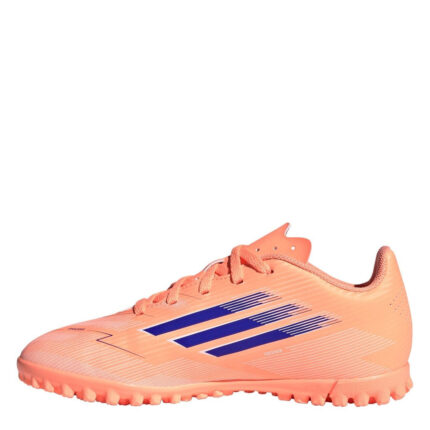 adidas F50 Messi Junior Turf Football Boots – Orange/Blue – view 2