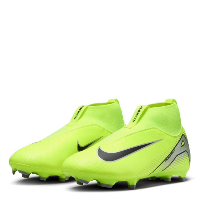 Nike Zoom Mercurial Superfly 10 Junior Firm Ground Football Boots – Volt/Black – view 4