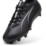 Puma Ultra Junior Firm Ground Football Boots – Black/White - Image 6