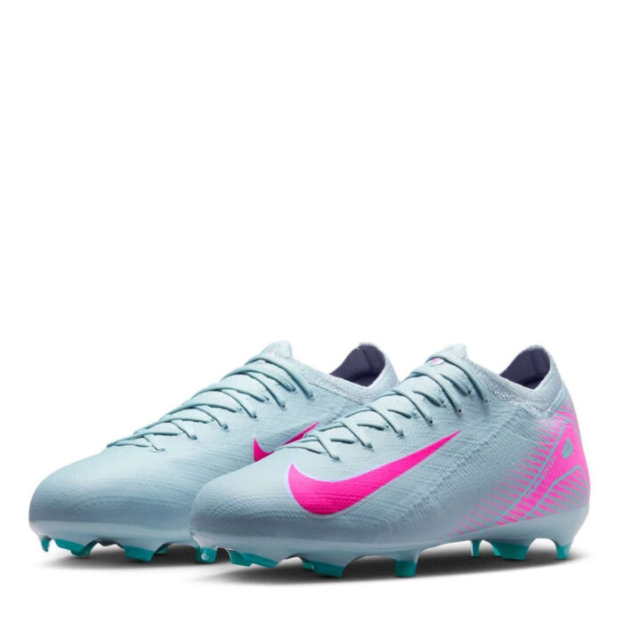 Nike Mercurial Vapor 16 Junior Firm Ground Football Boots – Grey/Pink – view 4