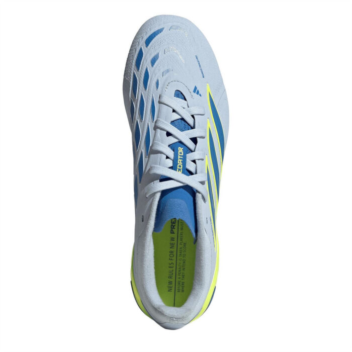 adidas Predator Junior Firm Ground Football Boots – Blue/Yellow – view 5