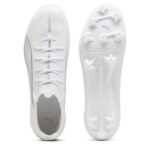 Puma Ultra 5 Firm Ground Football Boots – White/White – view 3