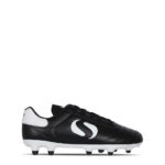 Sondico Strike Junior Firm Ground Football Boots – Black/White