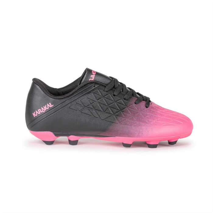 Karakal Gaelic 3 Junior Firm Ground Football Boots – Black/Pink – view 2