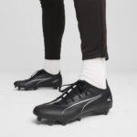 Puma Ultra 5 Firm Ground Football Boots – Black/White – view 3