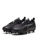Puma Ultra Junior Firm Ground Football Boots – Black/White