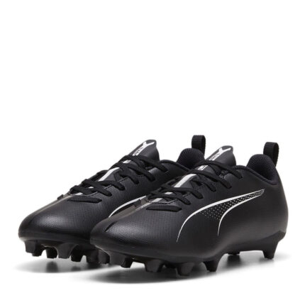 Puma Ultra Junior Firm Ground Football Boots – Black/White