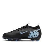 Nike Mercurial Vapor 16 Junior Firm Ground Football Boots – Black/Blue – view 2