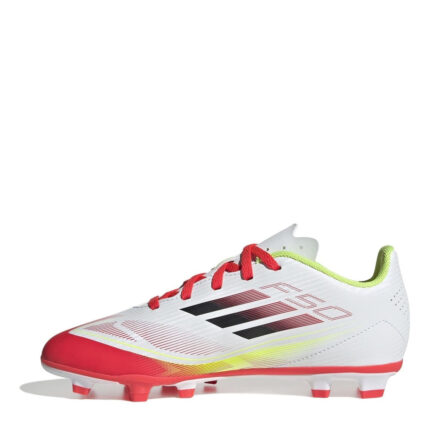 adidas F50 Junior Firm Ground Football Boots – White/Red – view 2