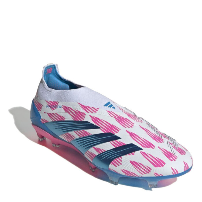 adidas Predator 24 Firm Ground Football Boots – White/Pink – view 3
