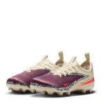 Nike Phantom 6 Junior Firm Ground Football Boots – Burgundy/Print – view 4