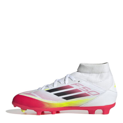 adidas F50 Junior Firm Ground Football Boots – White/Red – view 2