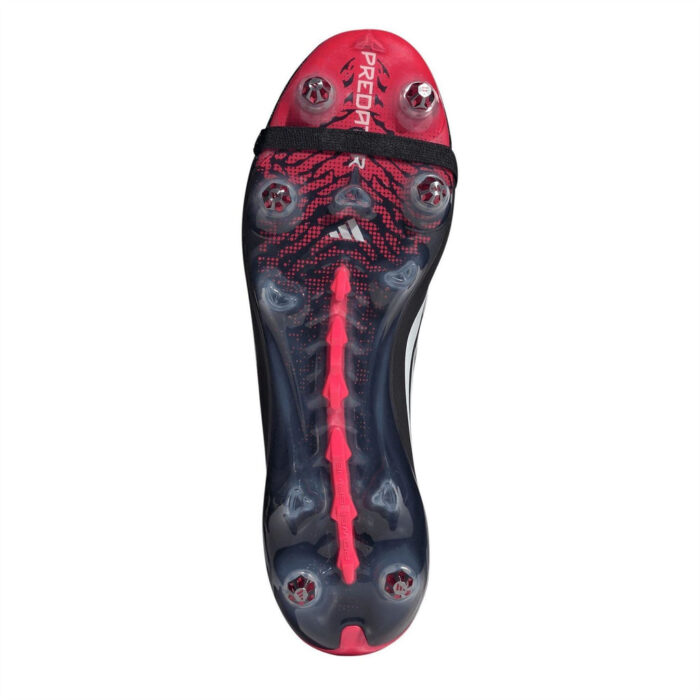 adidas Predator Soft Ground Football Boots – Black/Red – view 6