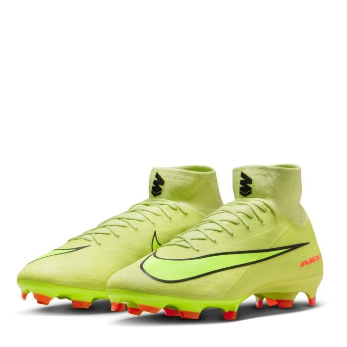 Nike Zoom Mercurial Superfly 10 Firm Ground Football Boots – Volt/Crimson – view 4