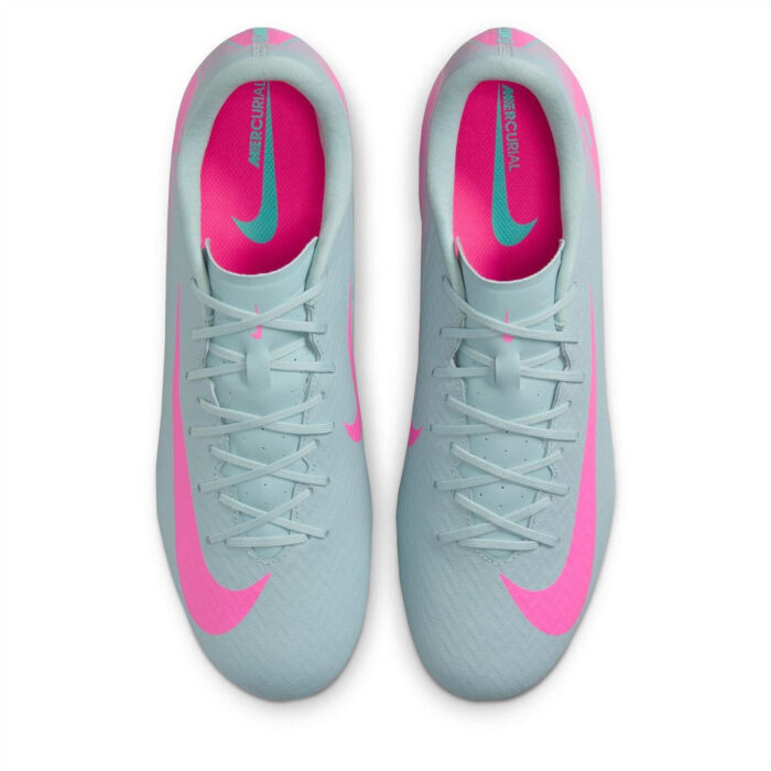 Nike Zoom Mercurial Vapor 16 Firm Ground Football Boots – Grey/Pink – view 6