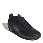 adidas F50 Junior Firm Ground Football Boots – Black/Silver – view 3