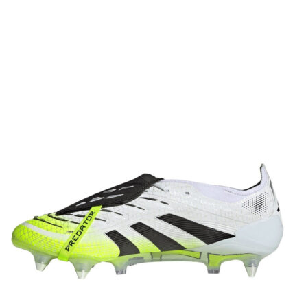 adidas Predator Soft Ground Football Boots – White/Blk/Lemon – view 2