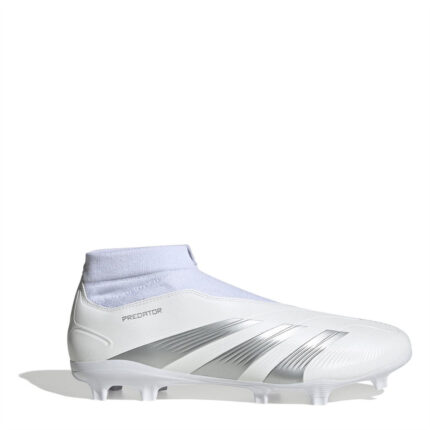 adidas Predator 24 Firm Ground Football Boots – White/Silver