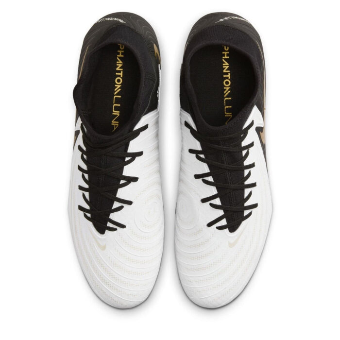Nike Phantom Luna Ii Firm Ground Football Boots – White/Blk/Gold – view 6