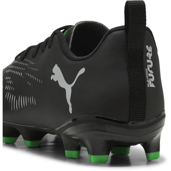 Puma Future 8 Junior Firm Ground Football Boots – Black/Green – view 5