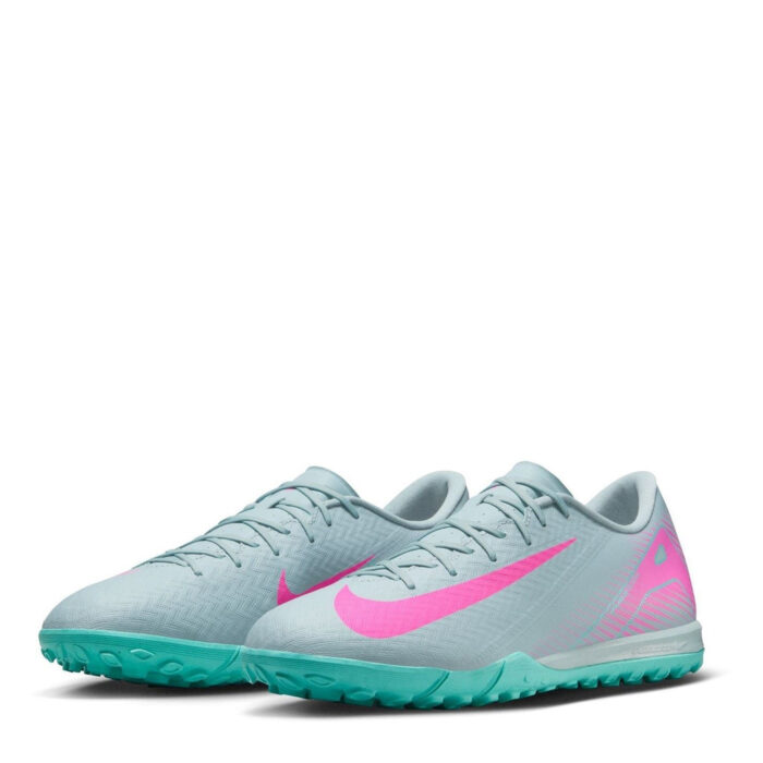 Nike Mens Zoom Mercurial Vapor 16 Turf Football Boots – Grey/Pink – view 4