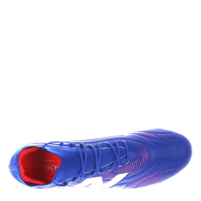 New Balance Mens Tekela Firm Ground Football Boots – Blue/Red – view 3
