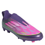 adidas F50 Junior Multi-Ground Football Boots – Purple/Yellow - Image 3