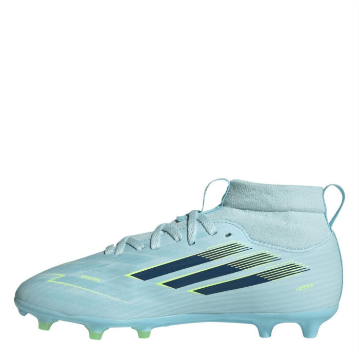adidas F50 Junior Firm Ground Football Boots – Blue-Yellow - Image 2