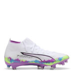 Puma Womens Ultra 5 Firm Ground Football Boots – White/Multi - Image 4