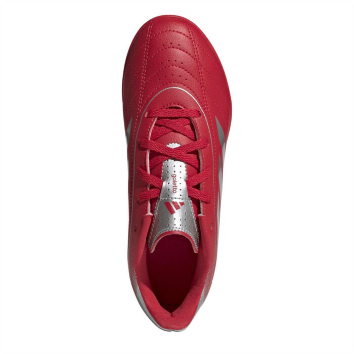 adidas Goletto Viii Junior Turf Football Boots – Red/Silver - Image 5