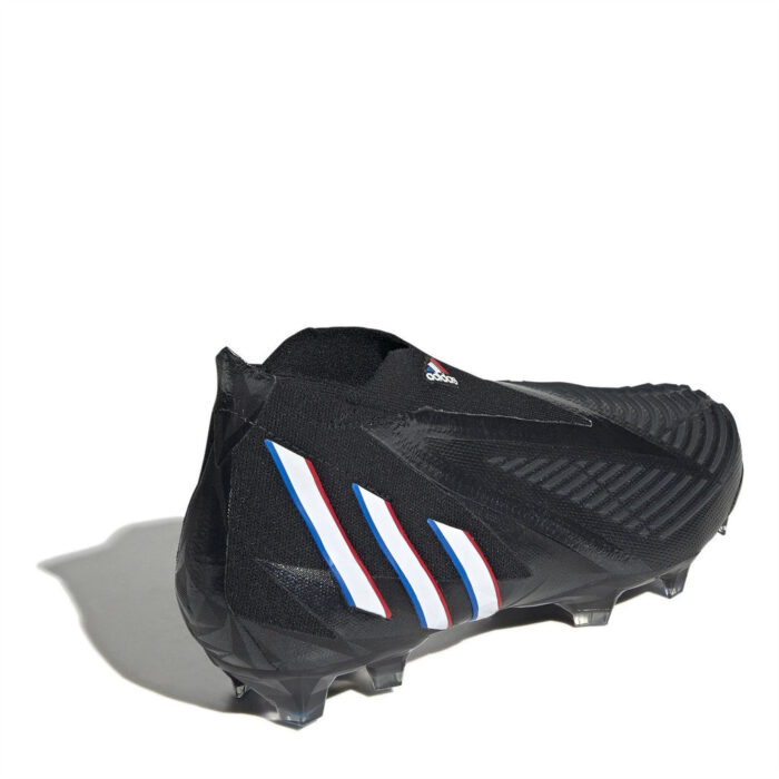 adidas Predator + Firm Ground Football Boots – Black/White - Image 4