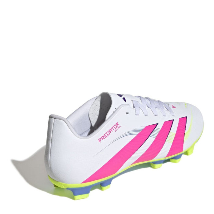 adidas Predator Firm Ground Football Boots – White/Pink – view 4