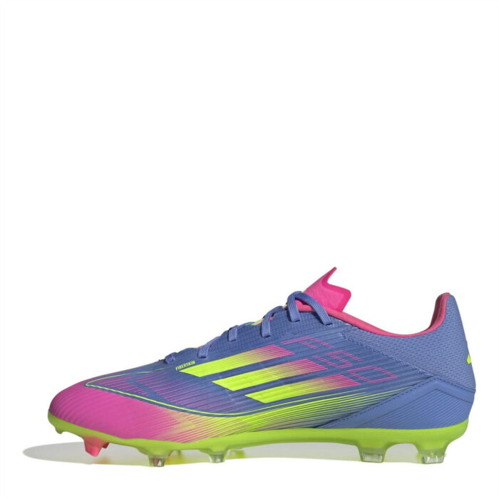 adidas Messi F50 Firm Ground Football Boots – Blue/Lemon - Image 8
