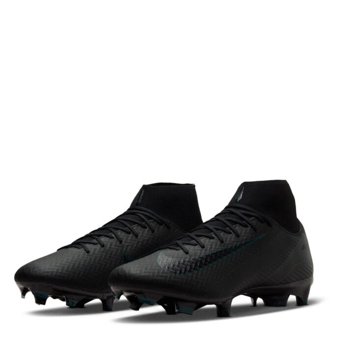 Nike Zoom Mercurial Superfly 10 Firm Ground Football Boots – Black/Green – view 4