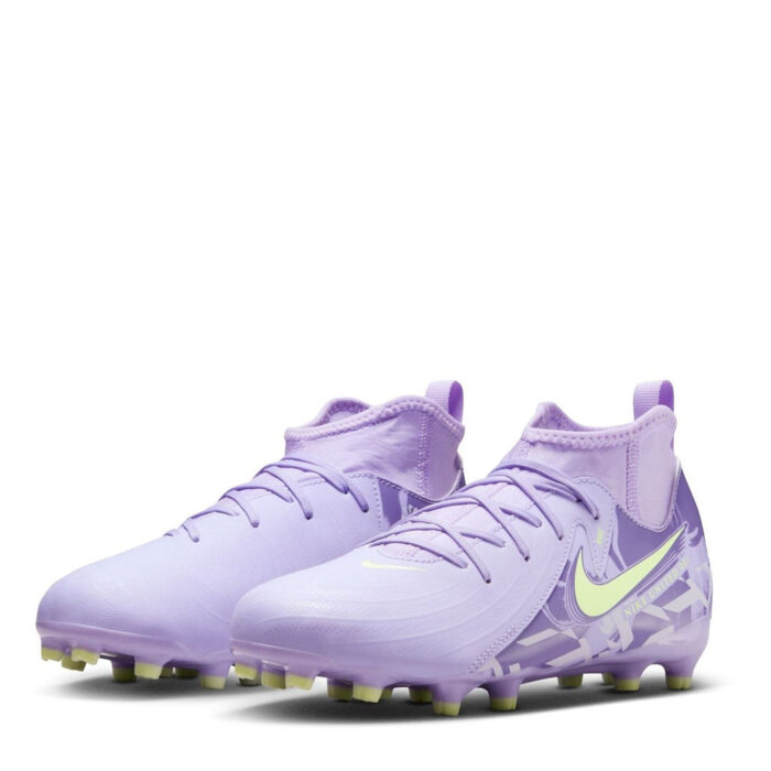 Nike Phantom Luna Ii Junior Firm Ground Football Boots – Purple/Volt – view 4
