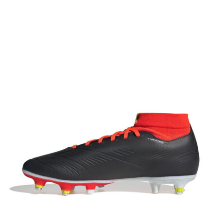 adidas Predator 24 Soft Ground Football Boots – Black/White/Red – view 2