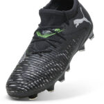 Puma Future 8 Junior Firm Ground Football Boots – Black/Green – view 6
