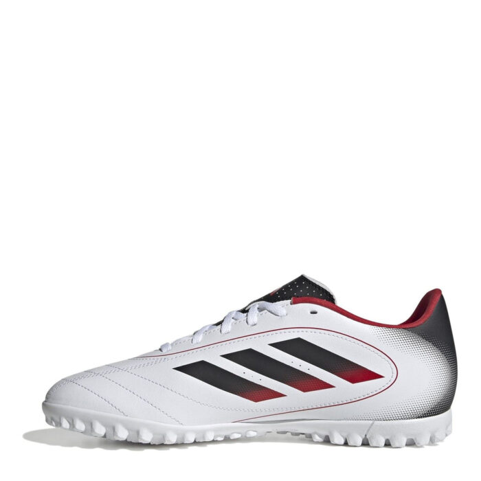adidas Goletto Turf Football Boots – White/Black – view 2