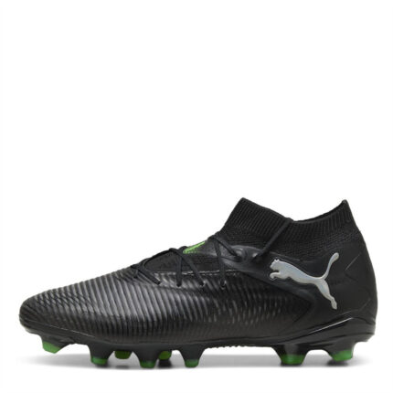 Puma Future 8 Firm Ground Football Boots – Black/Green – view 2