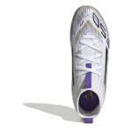 adidas F50 Junior Multi-Ground Football Boots – White/Blk/Gold - Image 5