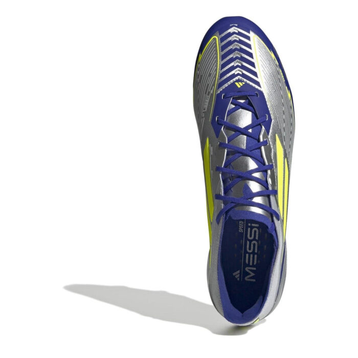 adidas F50 Firm Ground Football Boots – Silver/Blue – view 5