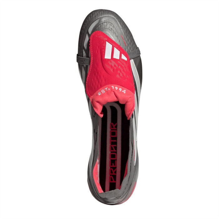 adidas Predator Soft Ground Football Boots – Grey/Red – view 5