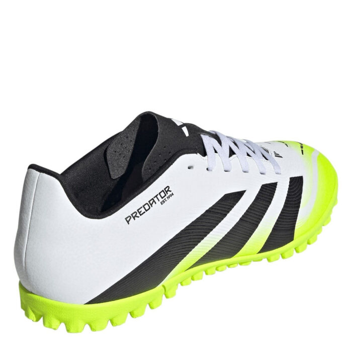 adidas Predator Turf Football Boots – White/Blk/Lemon - Image 4