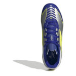 adidas F50 Junior Firm Ground Football Boots – Silver/Blue – view 5