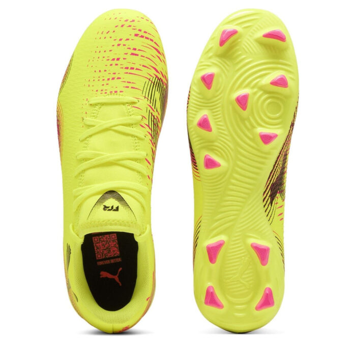Puma Womens Future 8 Firm Ground Football Boots – Yellow/Black – view 3