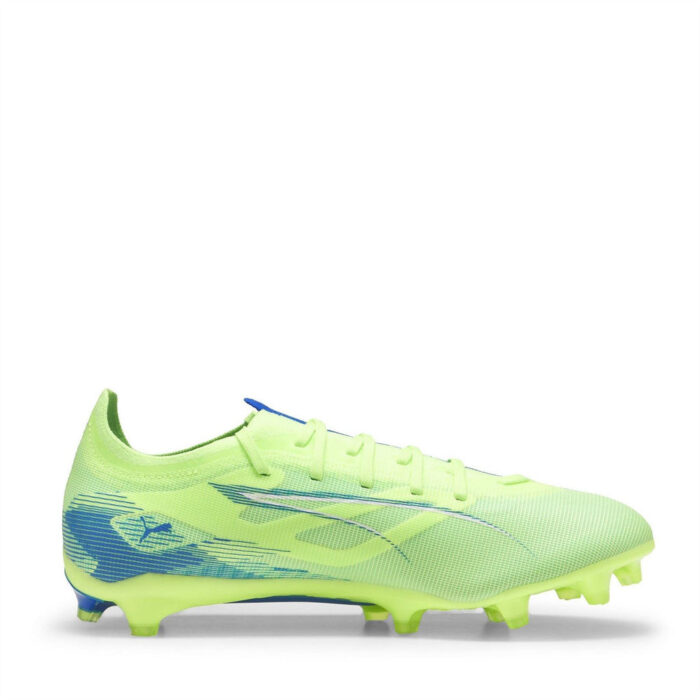 Puma Ultra 5 Firm Ground Football Boots – Green/Wht/Blue – view 4